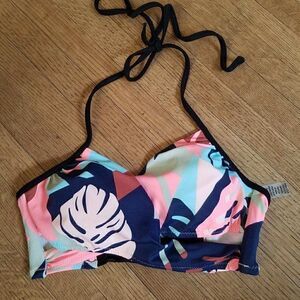 💕Victoria Secret pink tropical bikini top. Size XS.